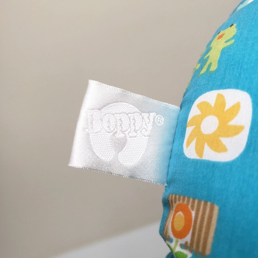 Boppy Tummy Time Pillow Blue Baby Crinkle Book Teether Toy - Picture 4 of 7